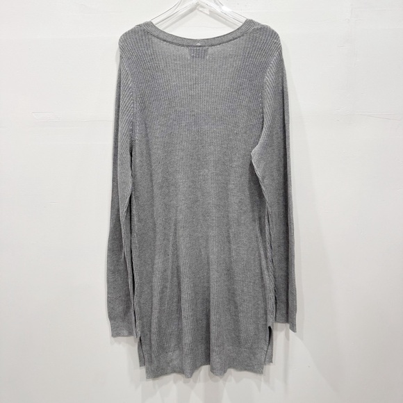 Old Navy Textured V-Neck Sweater Tunic Gray XXL Tall - Picture 3 of 9